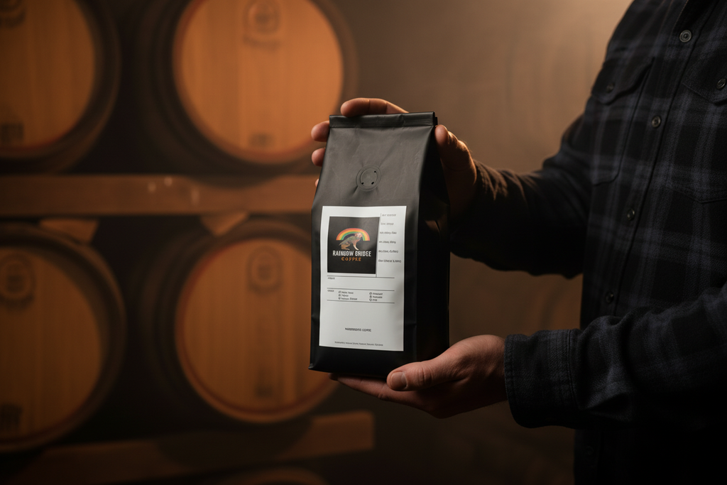 Barrel-Aged Ember Roast Holding Bag Lifestyle