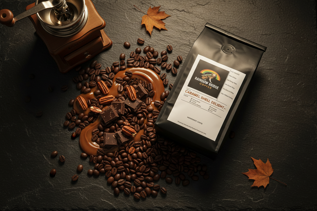 Caramel Turtle Whole Bean Lifestyle