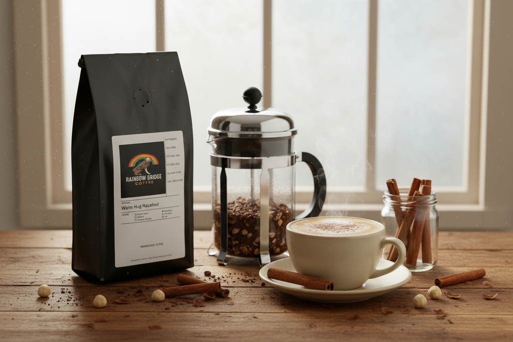 Warm Hug Hazelnut Coarse Grind Lifestyle