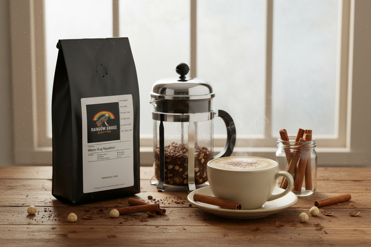 Warm Hug Hazelnut Coarse Grind Lifestyle