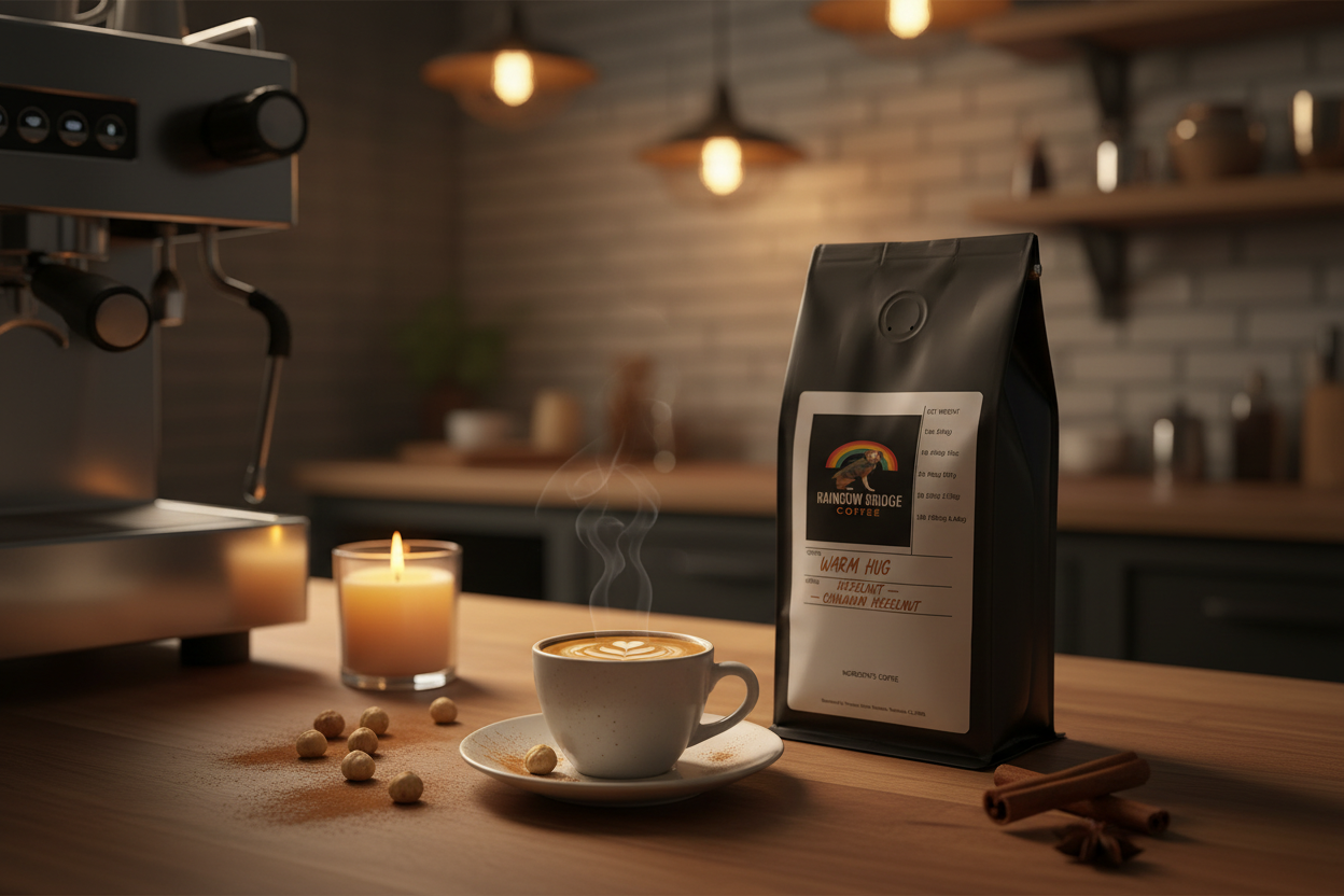 Warm Hug Hazelnut Espresso Grind Lifestyle